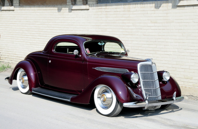Обои картинки фото 1935-ford-three-window-coupe, автомобили, custom classic car, ford