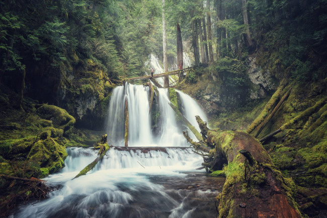 Обои картинки фото природа, водопады, простор