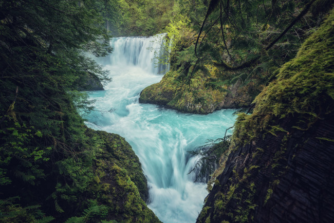 Обои картинки фото природа, водопады, простор