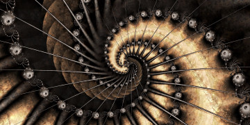 Картинка 3д+графика фракталы+ fractal цвет фон узор