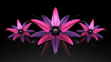 Картинка 3д+графика цветы+ flowers цвет фон узор