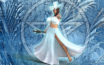 Картинка 3д+графика фантазия+ fantasy фон взгляд девушка