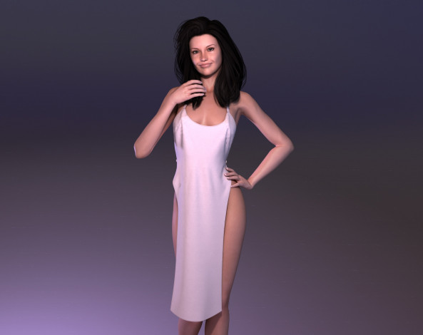 Обои картинки фото 3д графика, люди , people, фон, взгляд, девушка