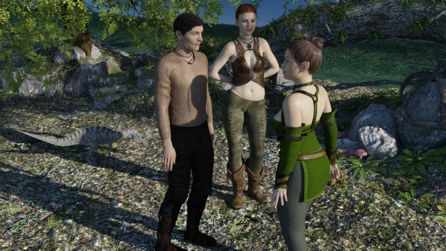 Обои картинки фото 3д графика, фантазия , fantasy, девушка, фон, взгляд