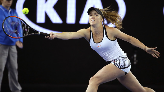 Обои картинки фото спорт, теннис, elina, svitolina, фон, взгляд, девушка