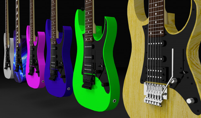 Обои картинки фото 3д графика, другое , other, фон, гитары