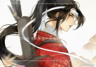 Картинка аниме mo+dao+zu+shi лань ванцзи лента колчан стрелы