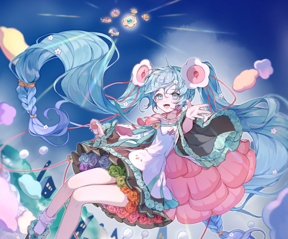 Обои картинки фото аниме, vocaloid, вокалойд