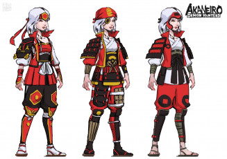 Картинка видео+игры akaneiro +demon+hunters персонаж образы костюмы