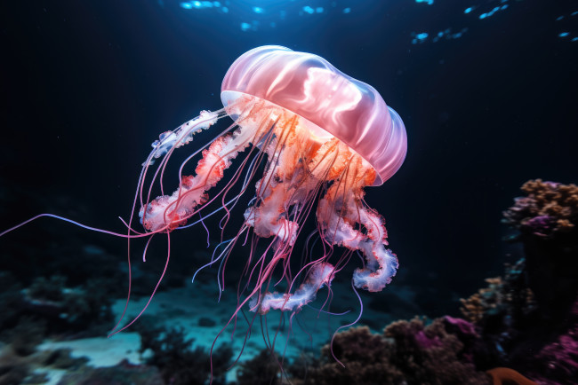 Обои картинки фото 3д графика, животные , animals, медуза