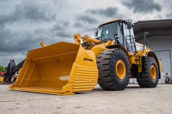 Обои картинки фото техника, фронтальные погрузчики, cat