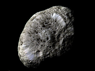 Картинка гиперион спутник сатурна космос спутники