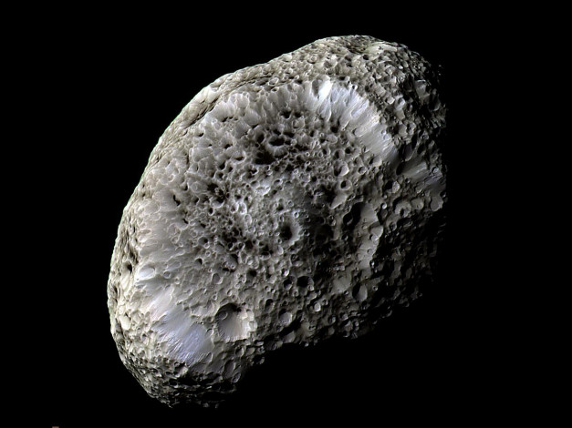 Обои картинки фото гиперион, спутник, сатурна, космос, спутники