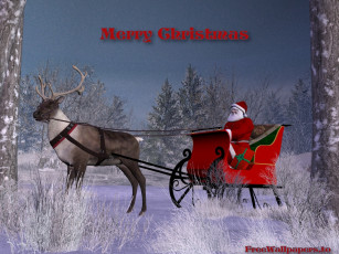 обоя праздничные, 3д, графика, новый, год