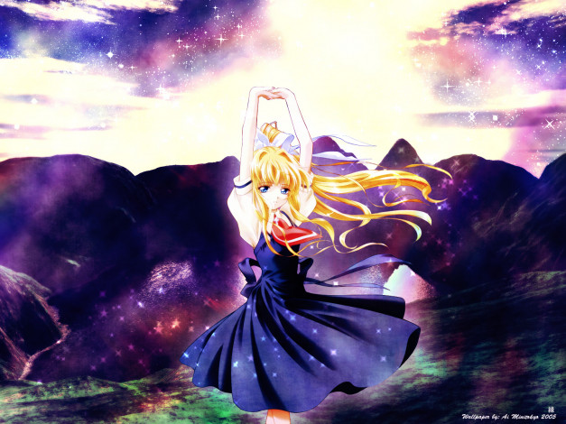 Обои картинки фото аниме, air