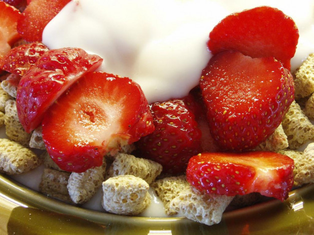 Обои картинки фото yoghurt, еда, салаты, закуски