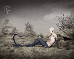 Картинка бренды isc змея человек камни пустыня