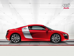 Картинка audi r8 v10 fsi quattro 2010 автомобили