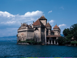 Картинка города шильонский замок швейцария