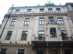 Картинка рижский югендстиль города рига латвия