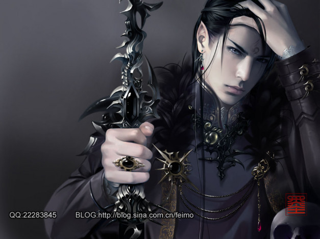 Обои картинки фото dynasty, declining, by, feimo, фэнтези, эльфы