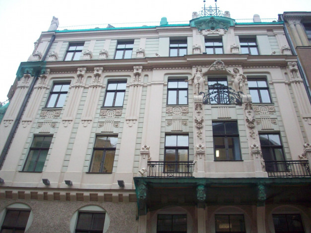 Обои картинки фото рижский, югендстиль, города, рига, латвия