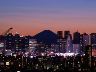 Картинка города огни ночного