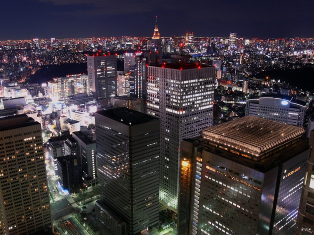 Обои картинки фото города, огни, ночного