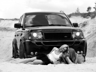 Картинка автомобили авто девушками девушки