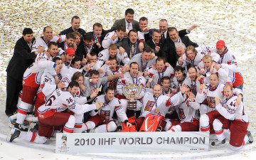 Картинка спорт хоккей радость медали команда кубок