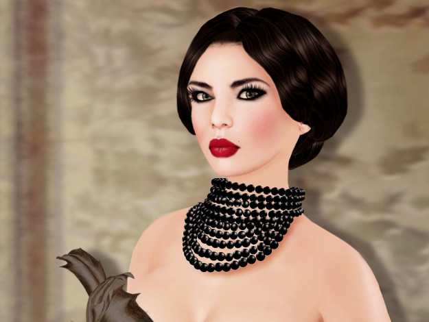 Обои картинки фото 3д, графика, people, люди, бусы