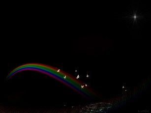 Картинка 3д графика textures текстуры узор бабочки радуга фон