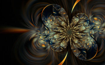 Картинка 3д графика fractal фракталы узор фон