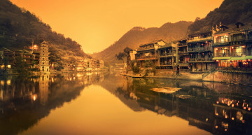 Картинка города -+пейзажи архитектура китай азия провинция