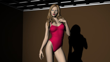 Картинка 3д+графика people+ люди девушка взгляд