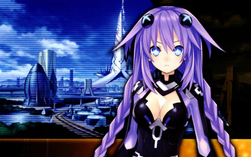 Картинка аниме hyperdimension+neptunia neptunia