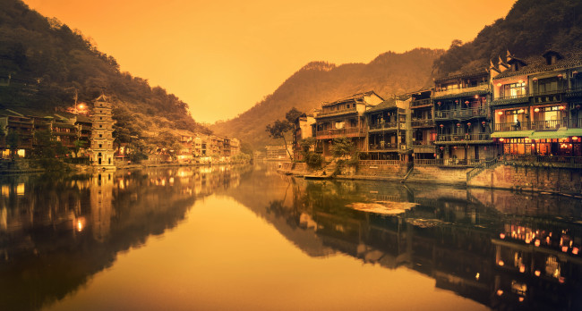 Обои картинки фото города, - пейзажи, архитектура, китай, азия, провинция