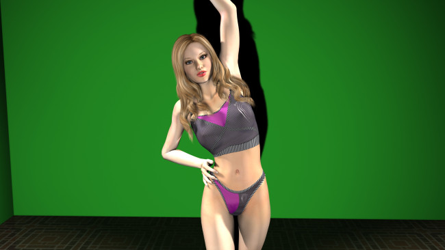 Обои картинки фото 3д графика, people , люди, девушка, взгляд