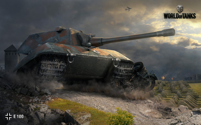 Обои картинки фото world of tanks, видео игры, мир танков , e, 100