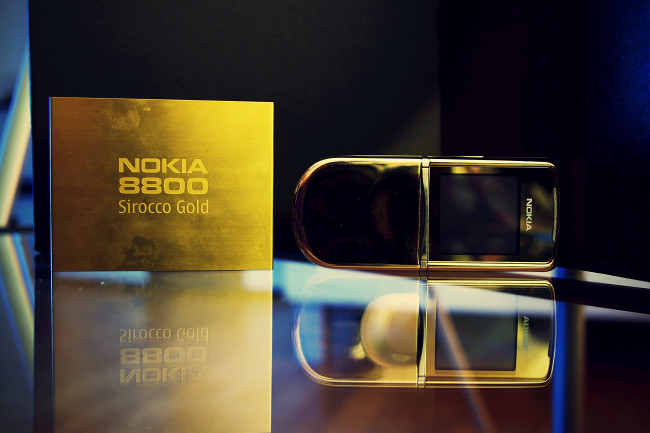 Обои картинки фото бренды, nokia, edition, gold, 8800, sirocco