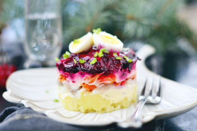 Обои картинки фото еда, салаты,  закуски, шуба, салат