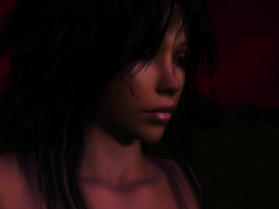 Картинка 3д+графика портрет+ portraits взгляд девушка фон