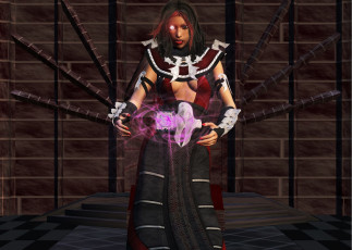 Картинка 3д+графика фантазия+ fantasy магия фон взгляд девушка