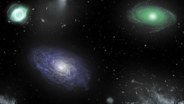 Картинка космос галактики туманности вселенная