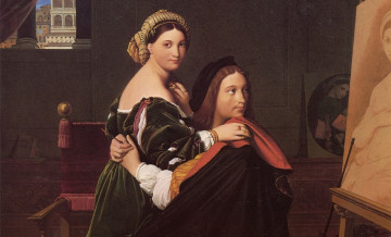 Картинка рисованное живопись интерьер мужчина девушка взгляд фон