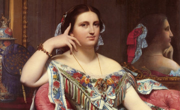 Картинка рисованное живопись интерьер фон взгляд девушка