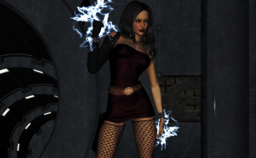 Картинка 3д+графика фантазия+ fantasy магия девушка взгляд фон