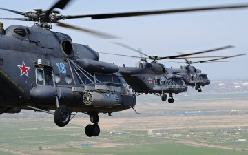 Картинка авиация вертолёты звено