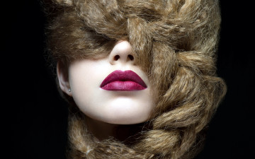 Картинка разное губы коса