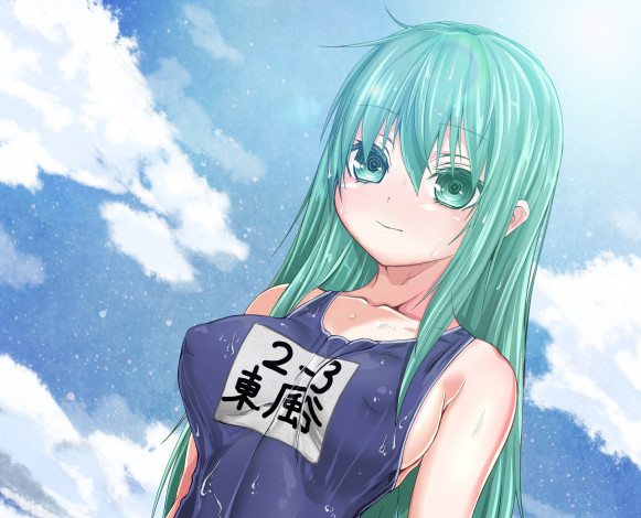 Обои картинки фото touhou, аниме, фон, взгляд, девушка